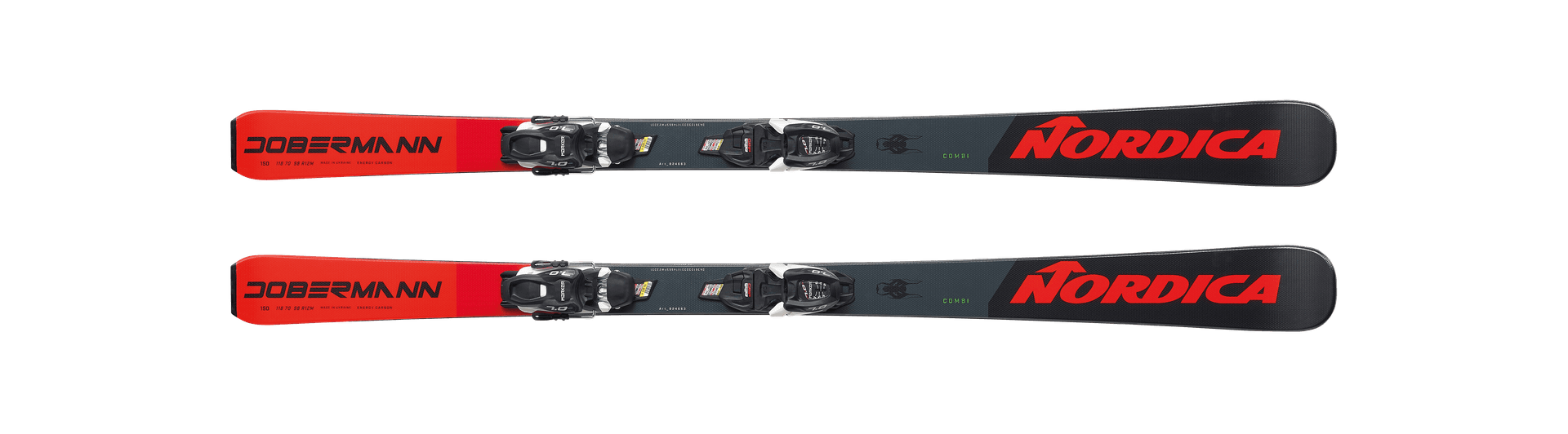 Picture of the Nordica Dobermann combi pro s (jr 7.0 fdt) skis.