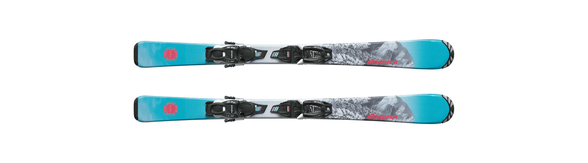 Picture of the Nordica Team g fdt (100-140) skis.